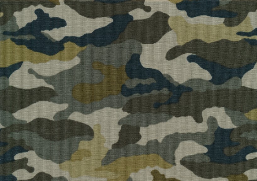 T5682 Jersey Fabric Camouflage green