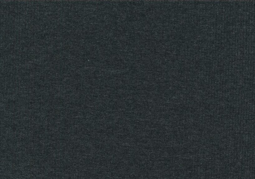 T5737 Rib Jersey Fabric dark grey melange