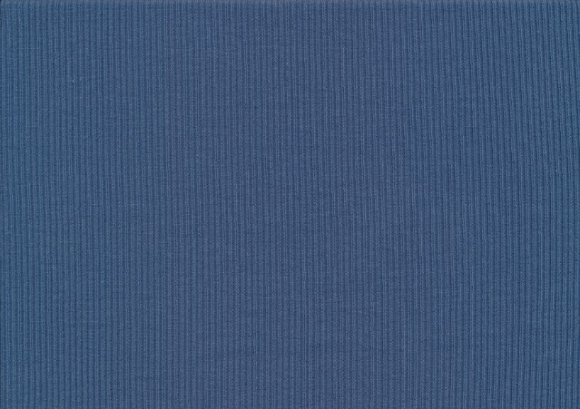T5738 Ribbad trikå jeansblå