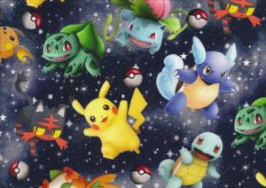 T5796 Sweatshirt Fabric Pokemon and Stars