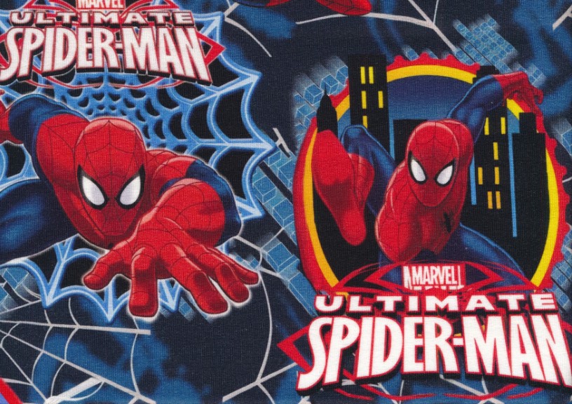 T6102 Sweatshirt Fabric Spider-man in Circles