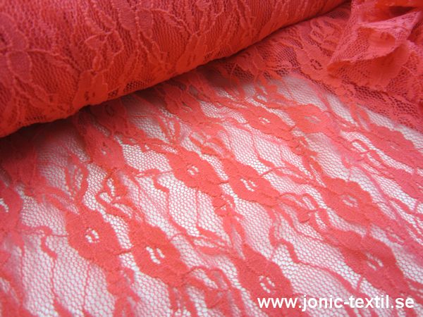 Stretch Lace Fabric light red