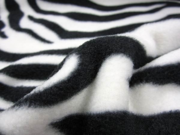 Fleece zebra