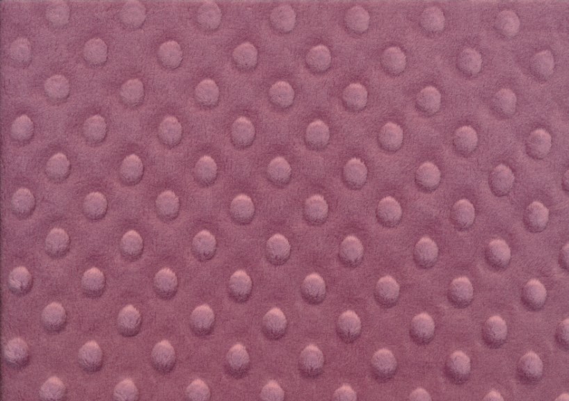 U3000 Minky Fabric Dots old pink