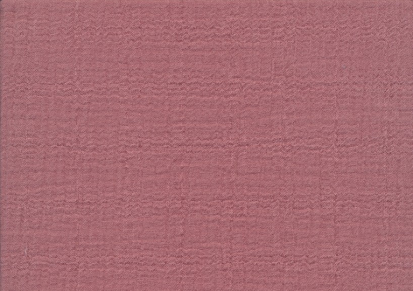 PIECE 18 cm - V646 Double Gauze Muslin Fabric dusty pink