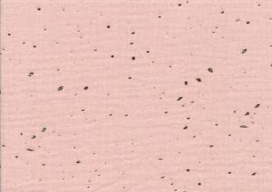 V650 Double Gauze Muslin Fabric with Golden Dots light pink
