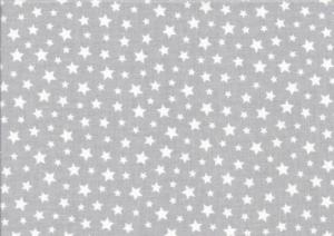 PIECE 45 cm - V655 Cotton Fabric Small Stars grey