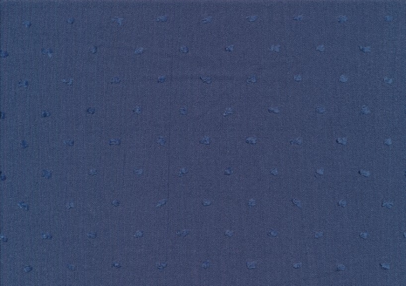 V686 Woven Viscose Fabric with Dots blue