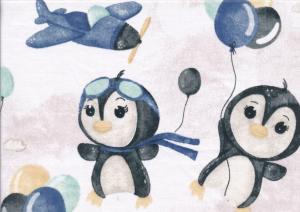 V712 Cotton Fabric Penguins