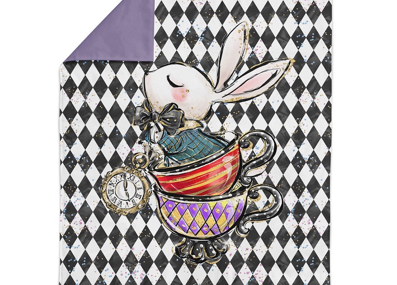 V951 Cotton Fabric White Rabbit (75 x 100 cm) **
