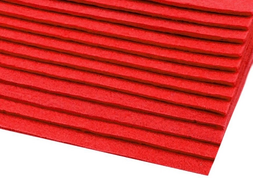 X402 Hobbyfilt röd (20 x 30 cm)