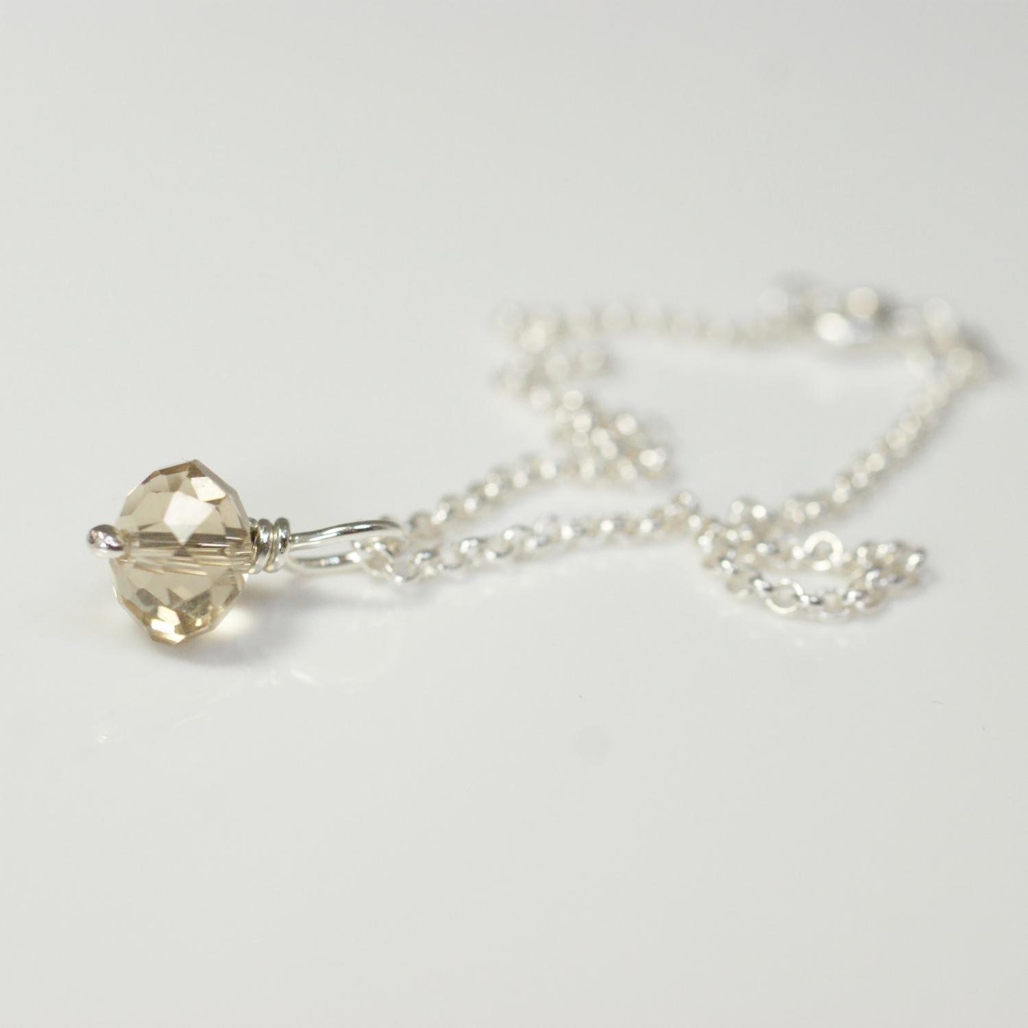 Champagne Crystal Single Bracelet