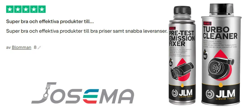 topp betyg JLM Turbo Cleaner och Diesel Pre-Test Emission Fixer