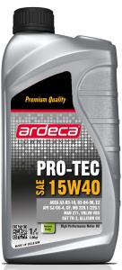 Flaska Ardeca Pro-Tec 15W40 med hög zinknivå för motorskydd