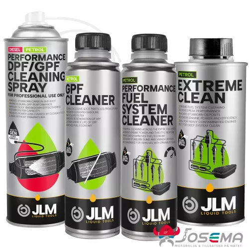 Högeffektivt paket för rengöring av bensin partikelfilter och hela bränslesystemet.
