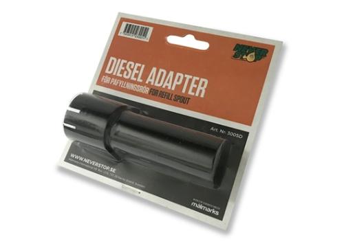 diesel adapter för påfyllningsrör för moderna bilar med spärr i tanklocket
