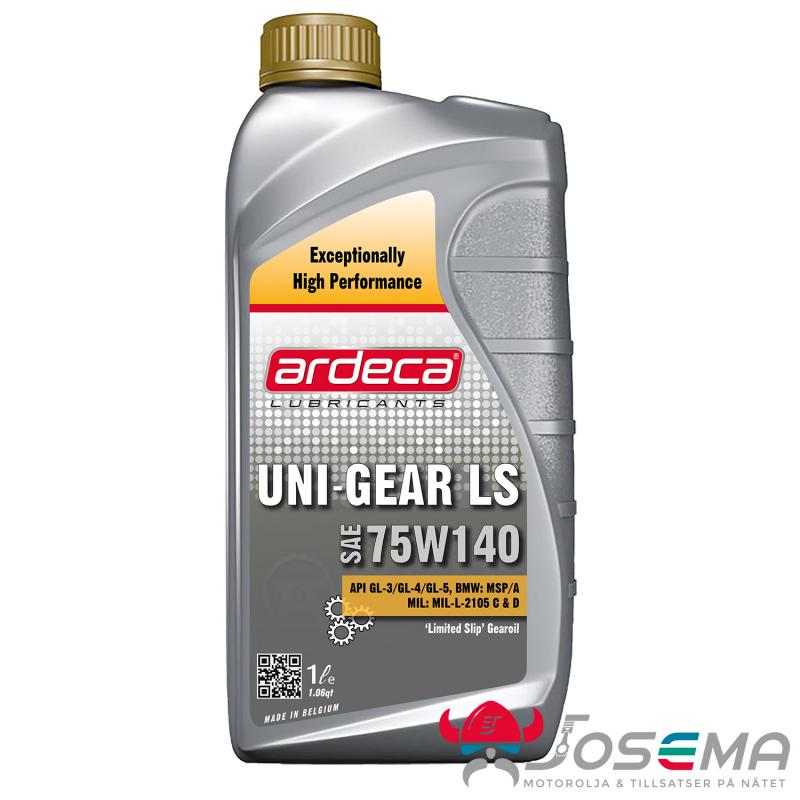 75W140 VÄXELLÅDSOLJA - ARDECA UNI GEAR LS 75W140