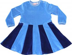 Juliet-klänning Skyblue/kornblå i velour OEKO-TEX