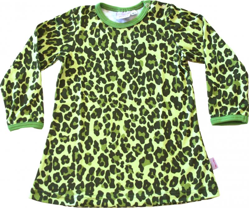 ​Leopard Grön Klänning i OEKO-TEX