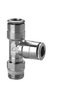 T-KOPPL.  6-G1/4" UFSUPER-RAPID 6440,VRIDBAR, O-RINGSTÄT.