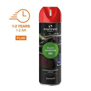 SPRAYFÄRG RÖDFLUORESCERANDE500ML 12/KART