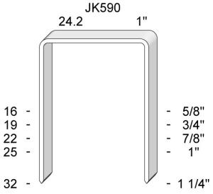 HÄFTKL. JK590-19K2.8 MI/ASK22.4 MI/KART