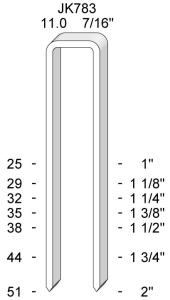 HÄFTKL. JK783-25CC20 MI/ASK.