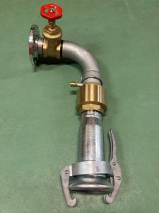 TRYCKANSLUTN. 50*102BÖJD, FLÄNS DN 50