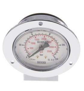MANOM.  63mm  250  B1/4" BAK GLYCERINF.RF HUS   3-HÅLSFLÄNS