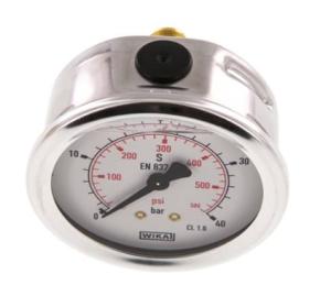 MANOM.  63mm   40  B1/4" BAK GLYCERINF.RF HUS