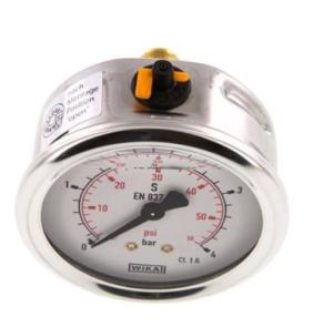 MANOM.  63mm    4  B1/4" NED GLYCERINF.RF HUS