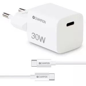 Laddare 30W + USB-C Kabel