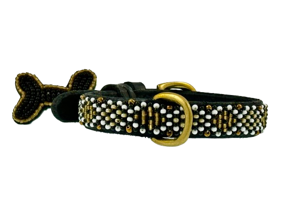 Dog collar Gold micro