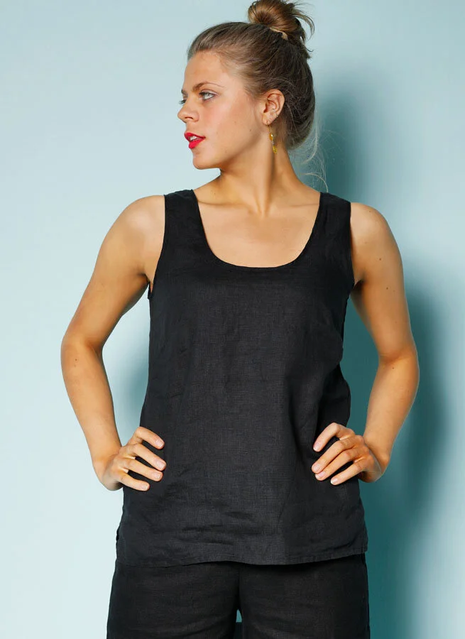 ABBY linne Svart