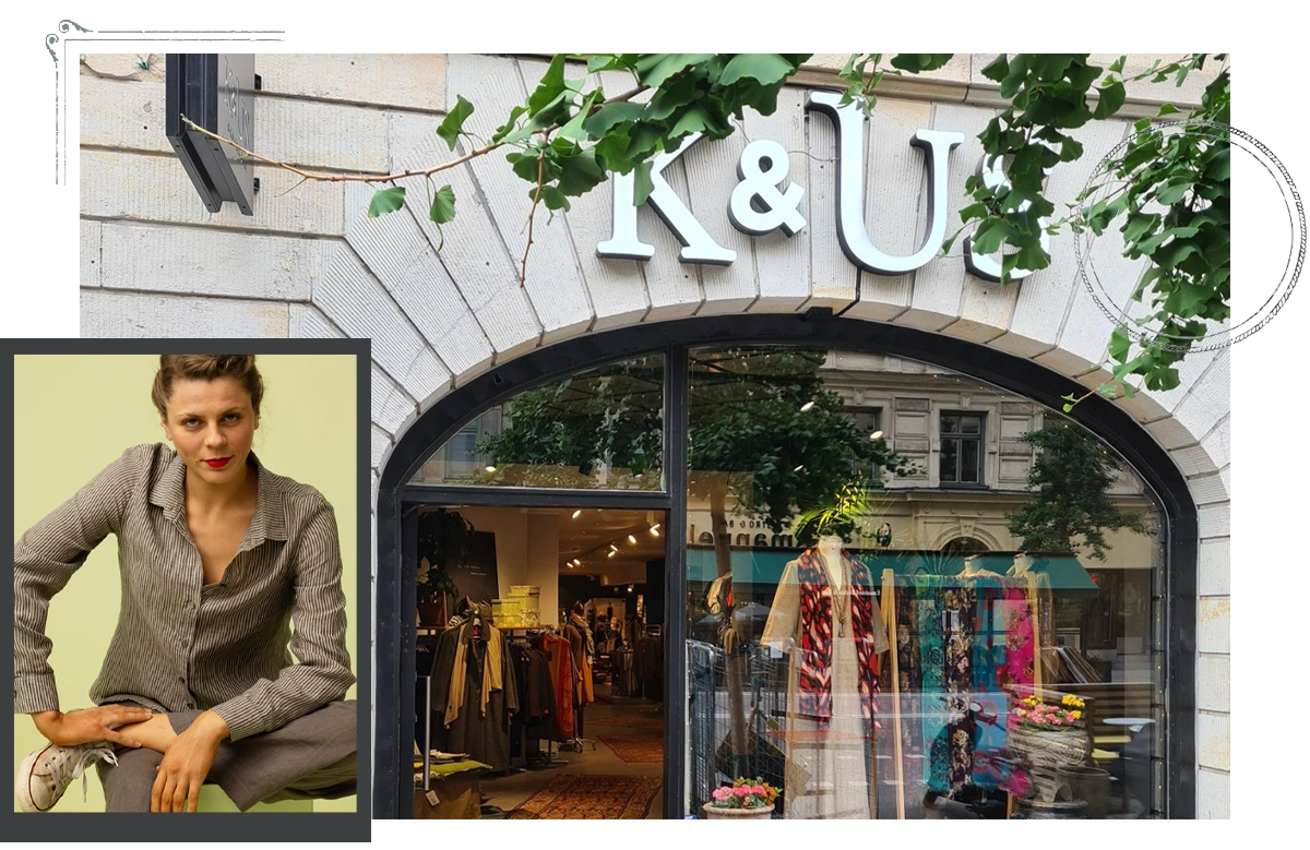 K&US butik Hornsgatan Södermalm Stockholm. Kandus linnekläder i unik svensk design.