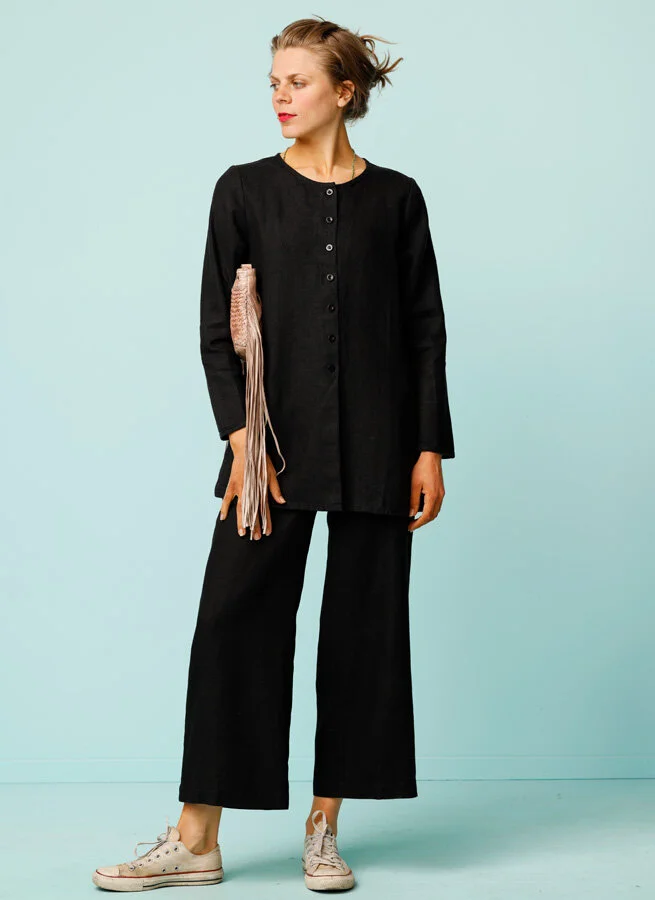 ASTRID linnejacka Svart