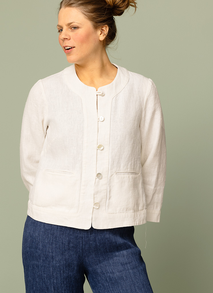 AYLA linnejacka Offwhite