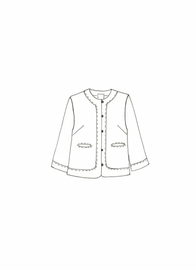 AYLA linnejacka Svart