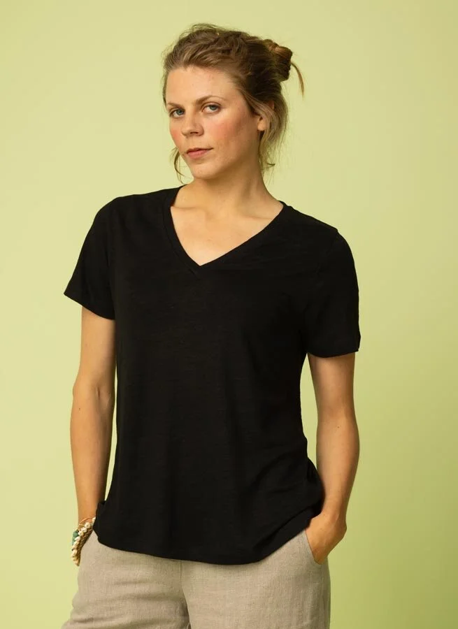 BABBEN linne T-shirt Svart