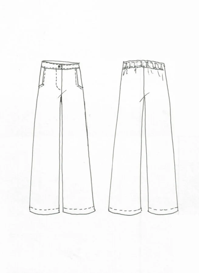 BABETTE linnebyxa Bläck