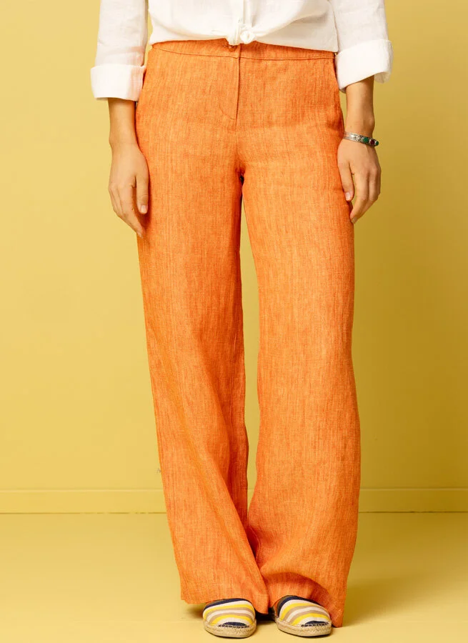 BABETTE linnebyxa Orange Fiskben