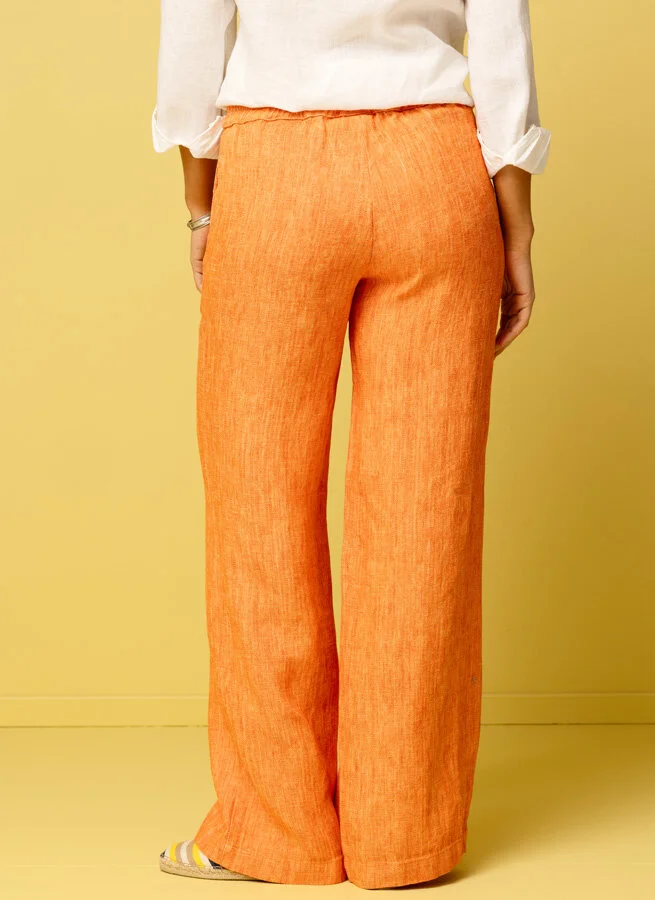 BABETTE linnebyxa Orange Fiskben