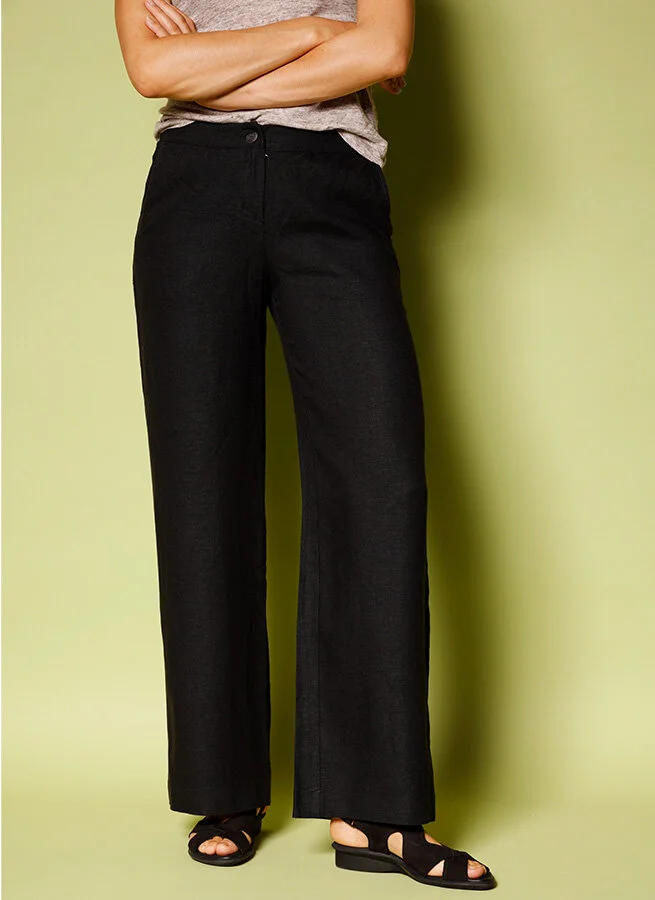 BABETTE linnebyxa Svart