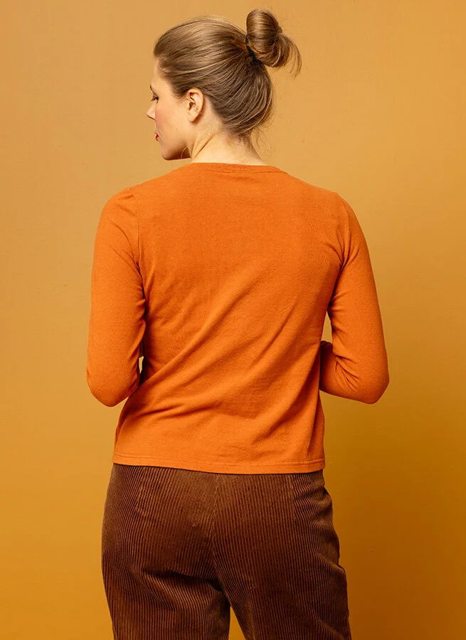 BIANCA trikåtröja Cognac