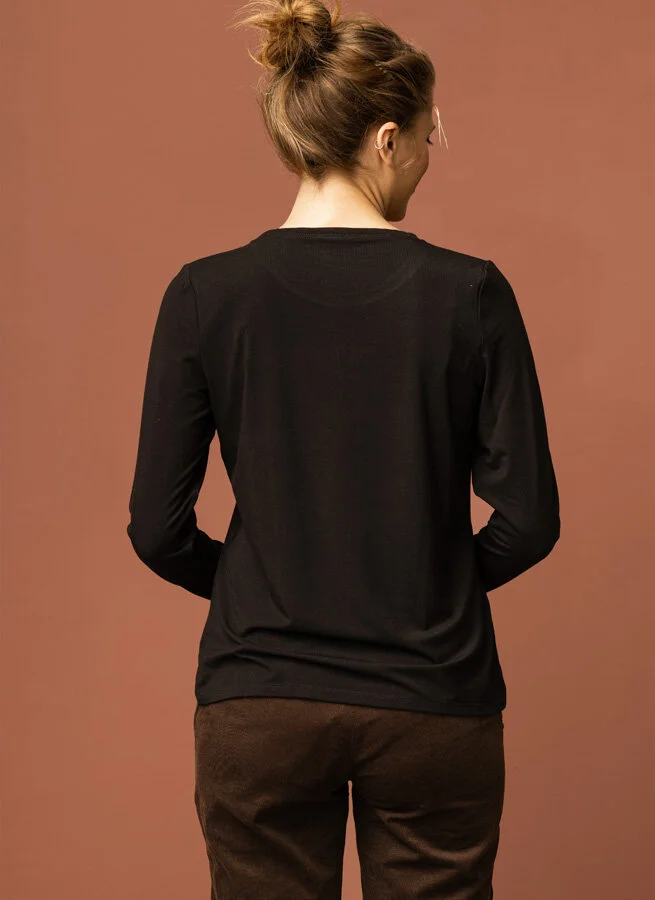 BIANCA stretchtop Svart