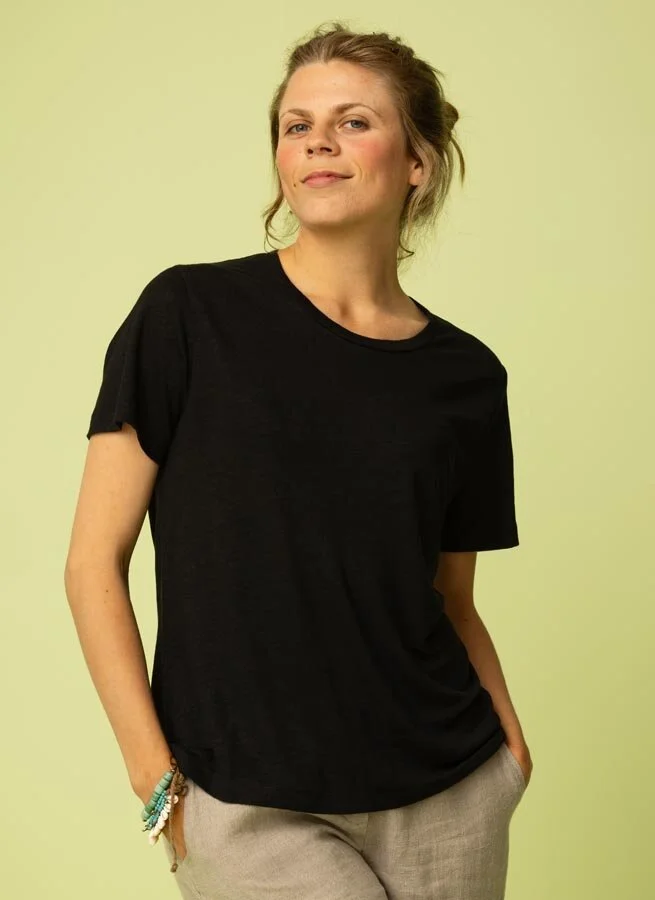 BILLY linne T-shirt Svart