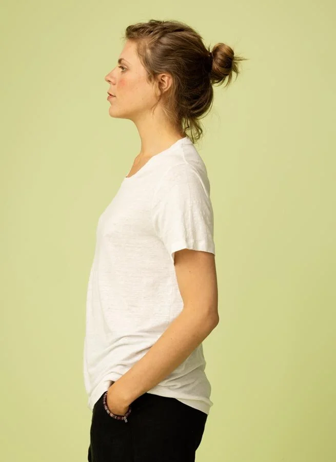 BILLY linne T-shirt Offwhite