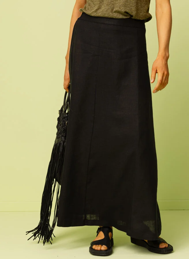 BINTA linnekjol Svart