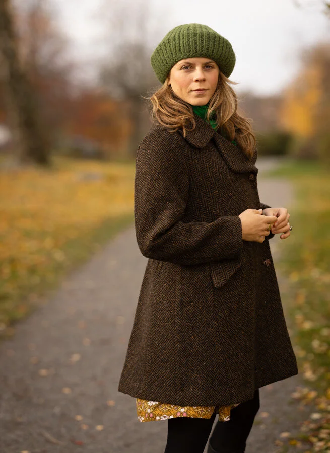 BRIGITTE ullkappa Fiskben brun