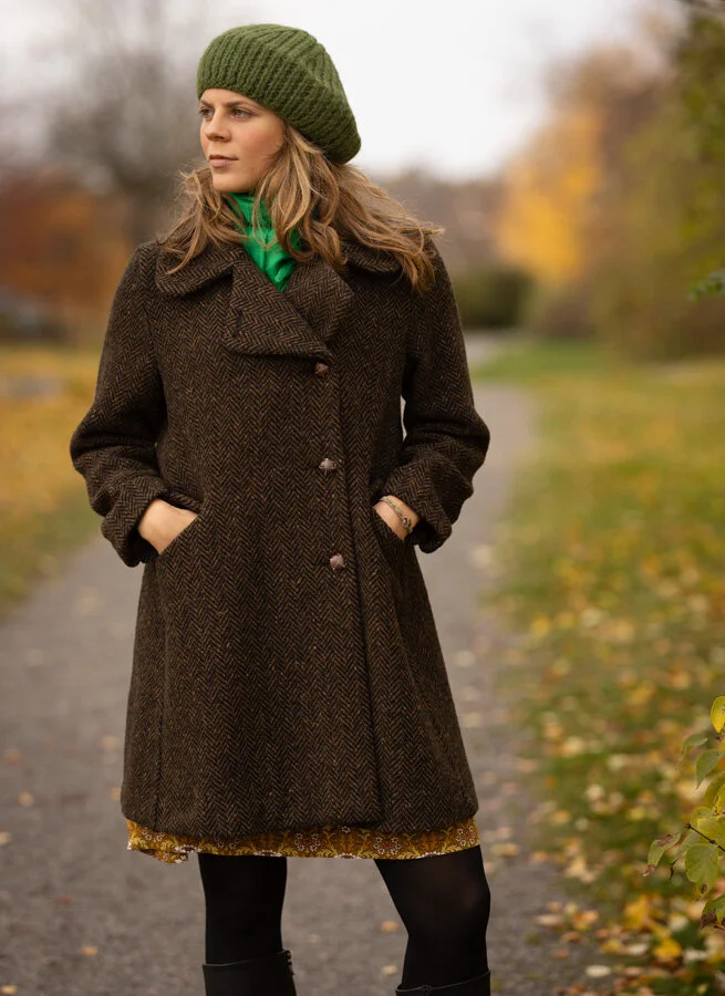 BRIGITTE ullkappa Fiskben brun